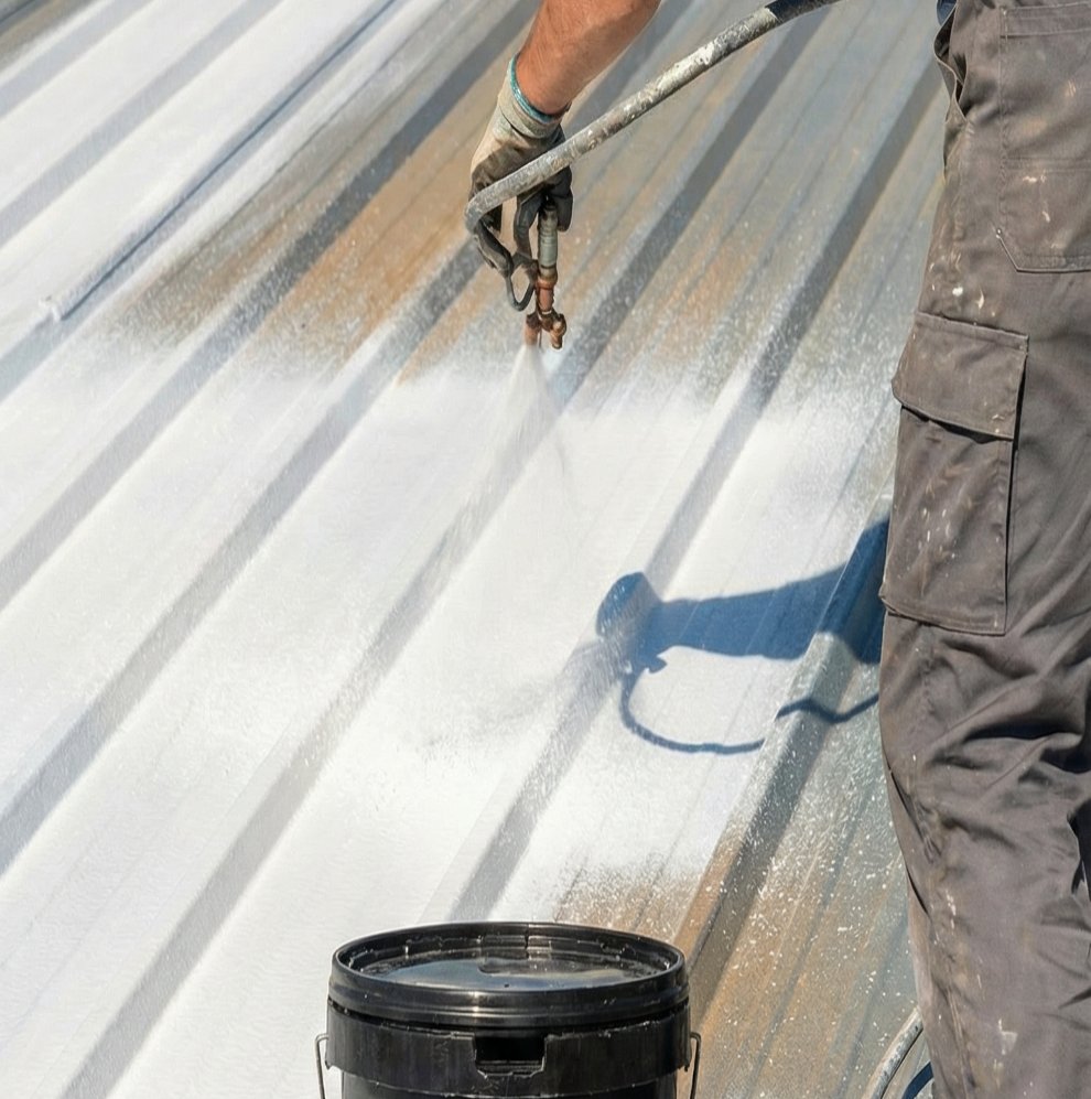 WHITE Roof Membrane Premium 20 kg - Cools the building down